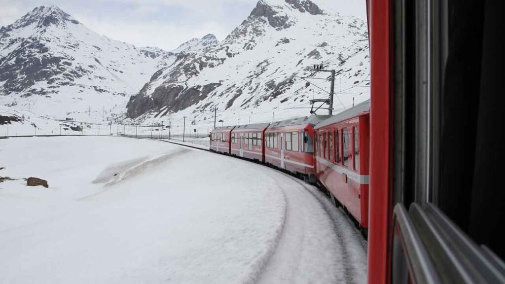St. Moritz: train bernina express