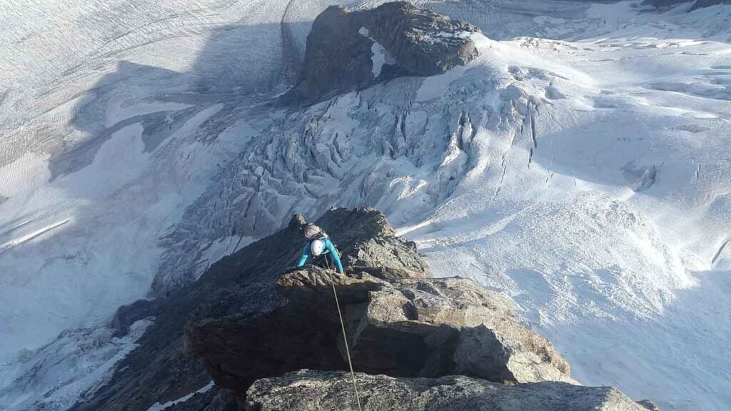 Grindelwald Switzerland rock climber
